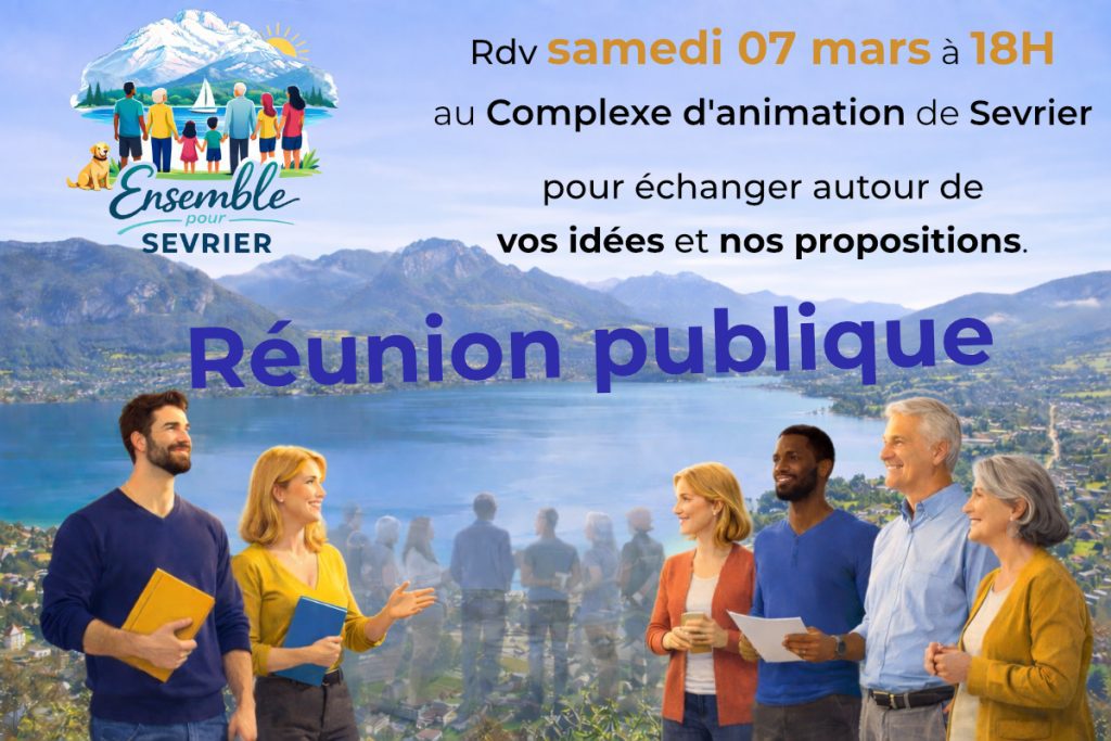 Réunion publique Ensemble pour Sevrier municipales 2026